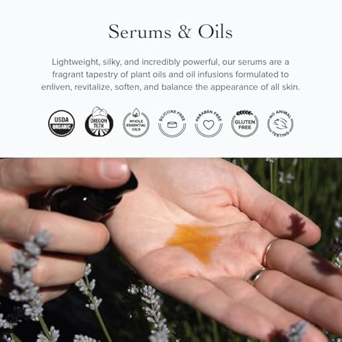 evanhealy Rosehip Calming Serum | Blue Skin Care Line with Organic Whole Essential Oils | Nurturing, Soothing Facial Oil Serum | Organic Facial Oil For Sensitive, Reactive Skin - Image 3