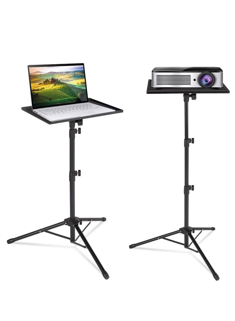 Projector Laptop Tripod Stand, Adjustable Height (69-190cm) with Tilt Tray, Foldable for Home Office Stage - Image 1