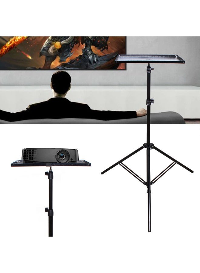 Projector Laptop Tripod Stand, Adjustable Height (69-190cm) with Tilt Tray, Foldable for Home Office Stage - Image 4
