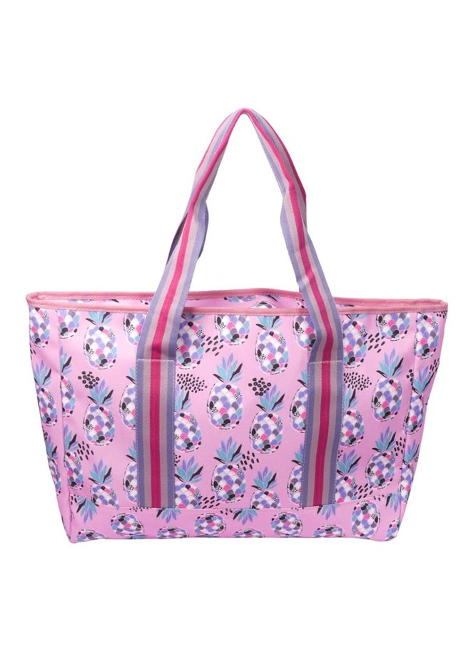CUBS Tote Bag Multicolor Large Lilac Pineapples  - Image 1