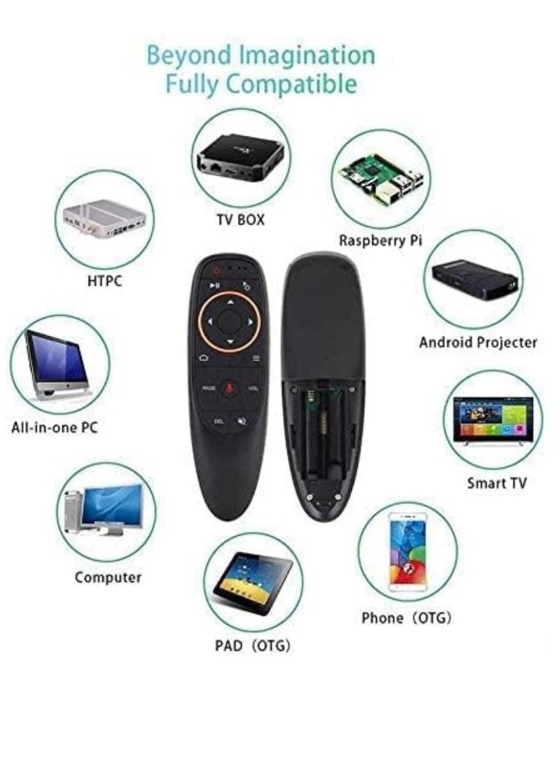 PopZa G10 Voice Air Mouse 2.4GHz Wireless Voice Smart Remote Control for Android TV Box, PC, Laptop – Includes Battery - Image 3