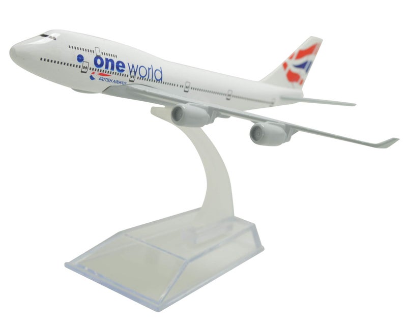 TANG DYNASTY(TM) 1:400 16cm B747-400 British Airways Metal Airplane Model Plane Toy Plane Model - Image 5