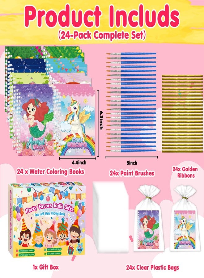 Kalysky 24Set Water Coloring Books Party Favors,Easter Basket Stuffers for Toddler,Bulk Mini Coloring Books for Kids Ages 4-8 8-12,Birthday Party Goodie Bags Stuffers Return Gifts Classroom Prizes - Image 2