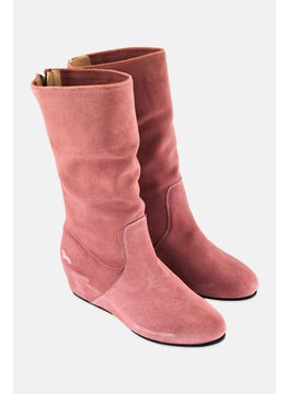 Harmont & Blaine Women Zipper closure Mid Calf Boots, Pink  - Image 1