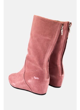 Harmont & Blaine Women Zipper closure Mid Calf Boots, Pink  - Image 2