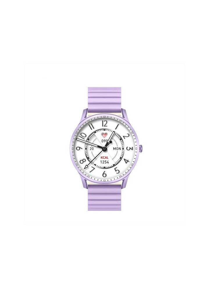 KIESLECT Keyselect Laura Love watch for women, beauty and elegance, the latest color version, purple, AMOLED and HD screen, water resistant, 280 mAh battery  - Image 1