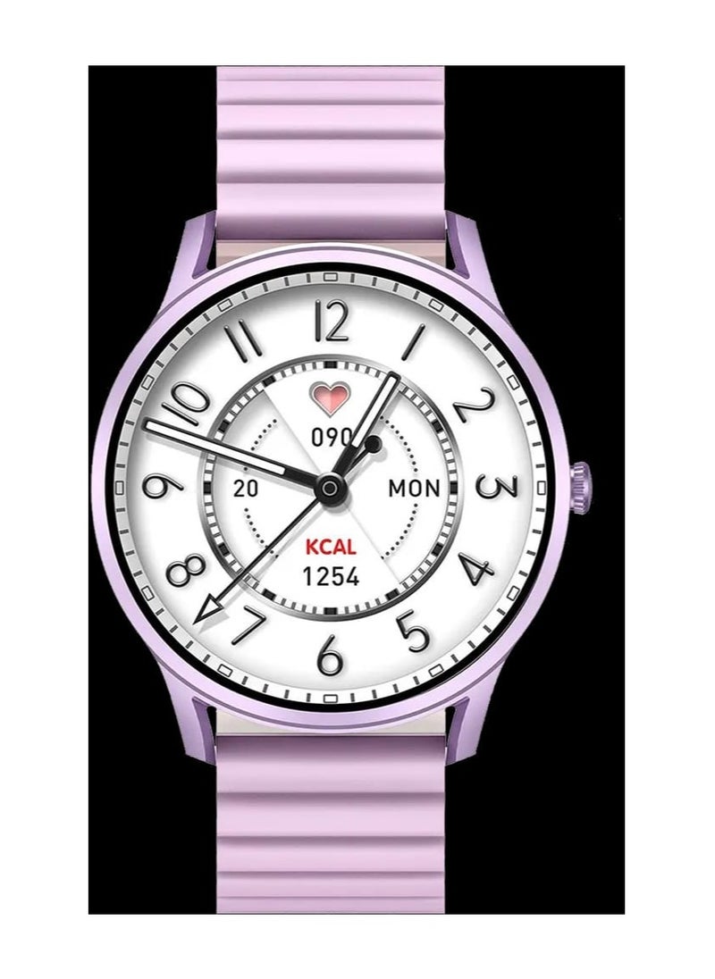KIESLECT Keyselect Laura Love watch for women, beauty and elegance, the latest color version, purple, AMOLED and HD screen, water resistant, 280 mAh battery  - Image 3