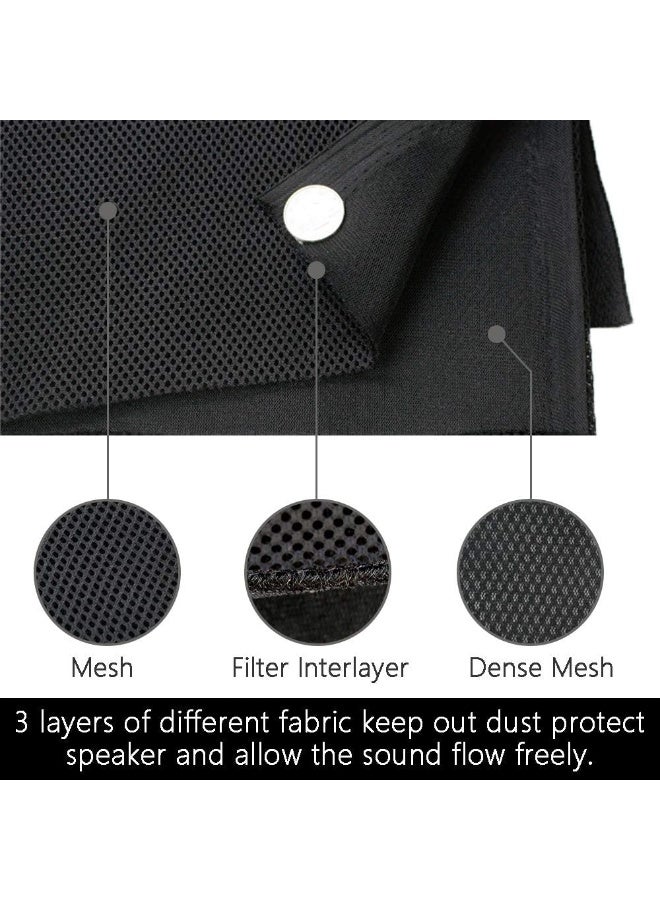 Wayber Speaker Grill Cloth Stereo Mesh Fabric for Speaker Repair, Black - 55 x 40 in / 140 x 100 cm - Image 3