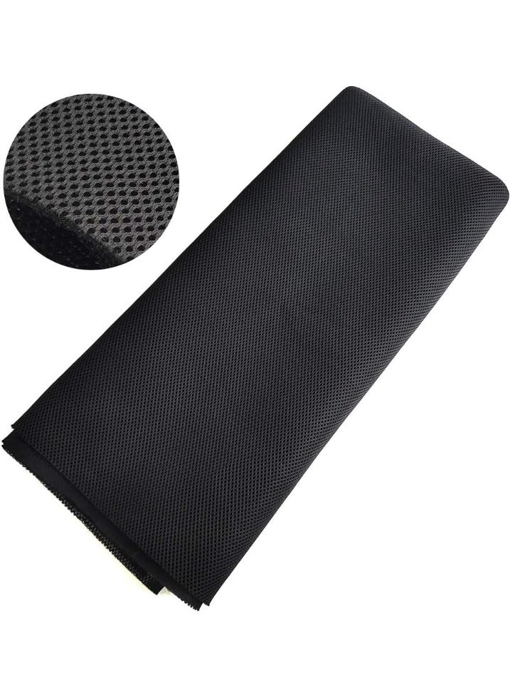 Wayber Speaker Grill Cloth Stereo Mesh Fabric for Speaker Repair, Black - 55 x 40 in / 140 x 100 cm - Image 1