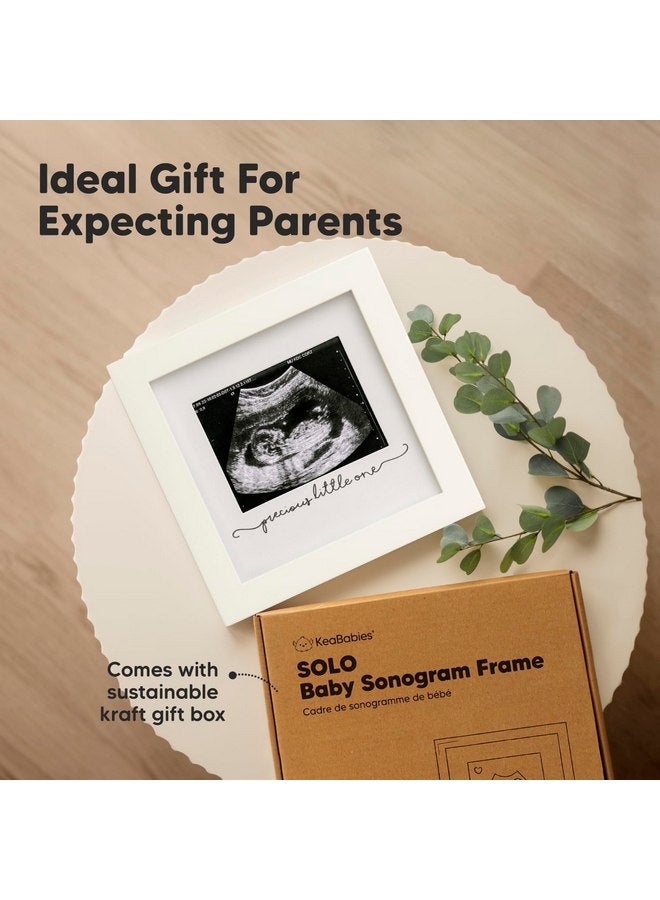 KeaBabies Baby Sonogram Picture Frame - Modern Ultrasound Frame for Mom to Be - Pregnancy Announcement Sonogram Photo Frames - Gender Reveal for Expecting Parents - First Time Dad Gifts (Alpine White) - Image 4