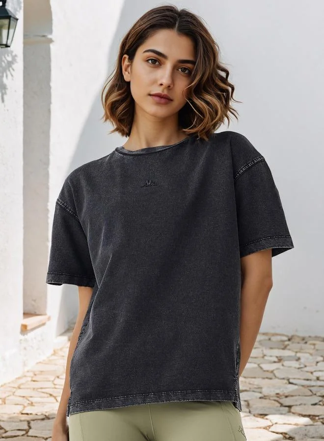 كابا تيشيرت كابا بتفاصيل مضلعة