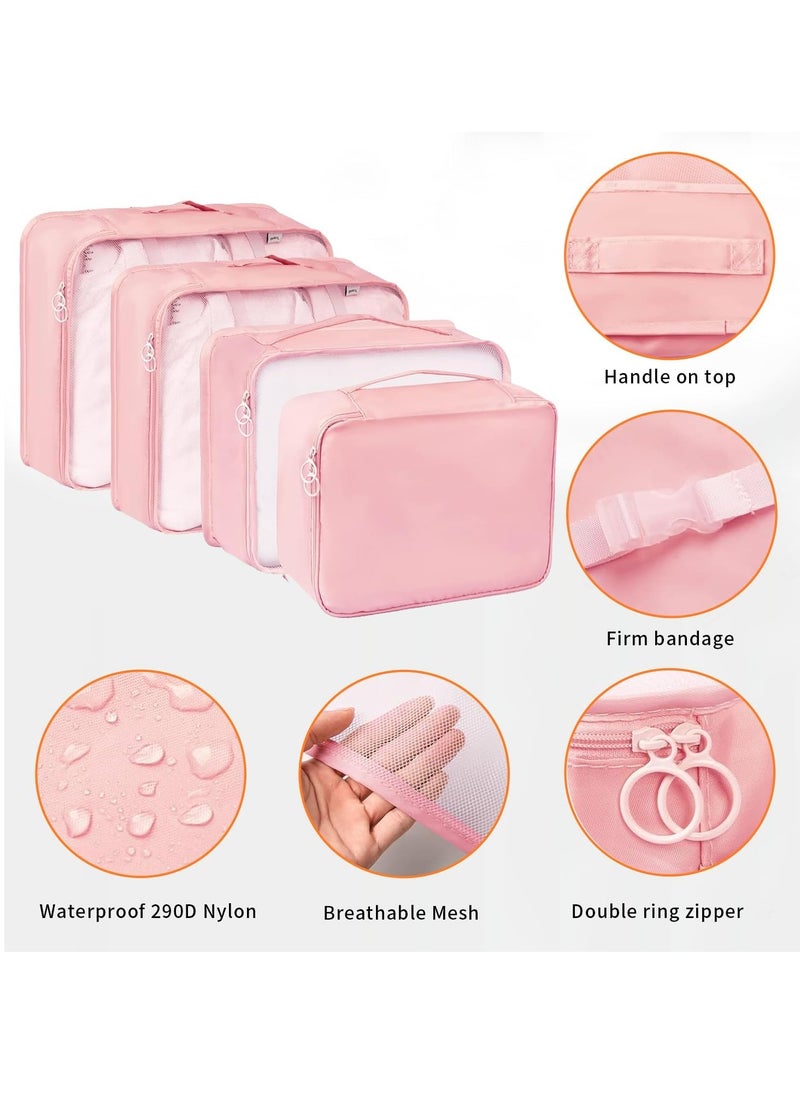 Travel Packing Bags, 8 PCS Packing Cubes for Suitcases, Travel Essentials for Carry on, Luggage Organizer Bags Set for Travel Accessories, Travel Organizer Kit(Pink) - pzsku/ZA6FC97AA87938C35AEEAZ/45/_/1727603533/f9e29972-07fa-4709-ab0d-d296dba716aa