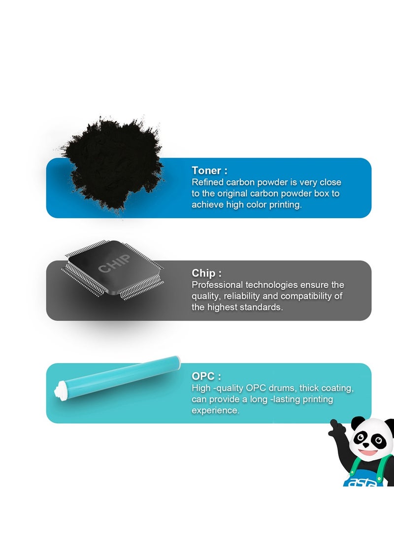 ASTA 106A Toner Cartridge With Chip W1106A Compatible For HP LaserJet 107a MFP 135a 135w 137fnw Printer Black BK Premium Professional Office Consumable Printing W1106 1106A 1106 106 - Image 5