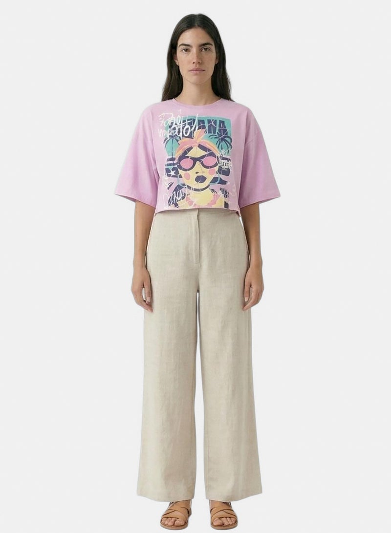RAVIN Women Art Graphic Boxy Crop Top - Image 4