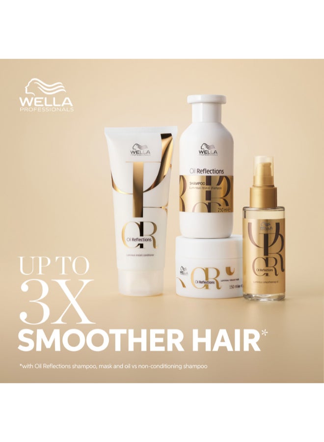 Wella Professionals Oil Reflections Luminous Smoothing Hair Oil - Versatile Styling For Glossy Finish With Macadamia And Avocado Oils (100 Ml) - Image 4
