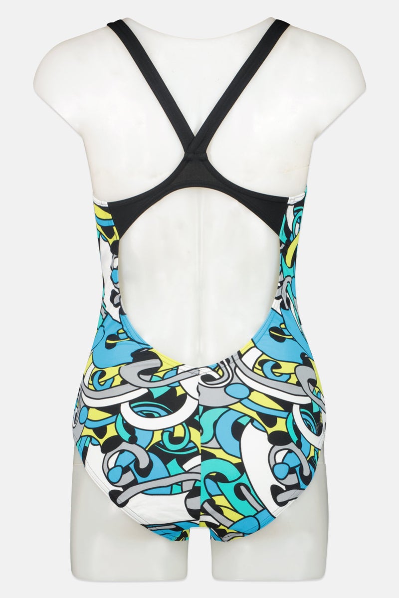 arena Women Cores V Back One Piece Swimsuit, Multicolor - Image 2