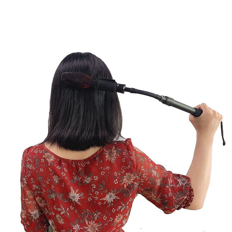 EASACE Razor Extension Shaver Handle with Adjustable Length for Leg, Body Shaver Handle Groomer, Hair Brush Handle for Wet or Dry Brushing, Multiple Functions Razor Shaver for Body(Black) - Image 1