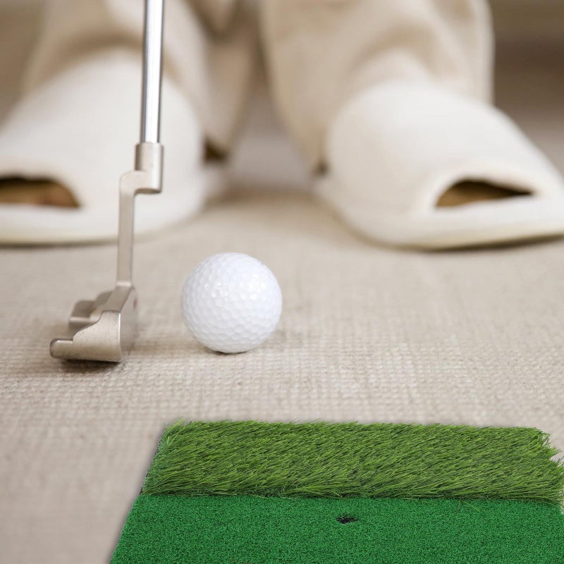 ABOOFAN Golf Practice Hitting Mat With Artificial Grass Turf Foldable Mini Swing Training Mat For Indoor Outdoor Golf Swing Practice - Image 5