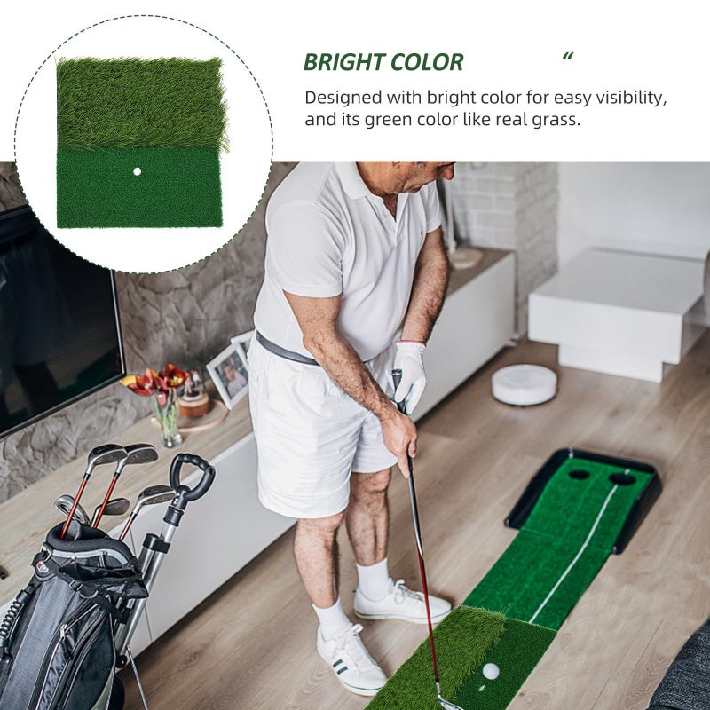 ABOOFAN Golf Practice Hitting Mat With Artificial Grass Turf Foldable Mini Swing Training Mat For Indoor Outdoor Golf Swing Practice - Image 4