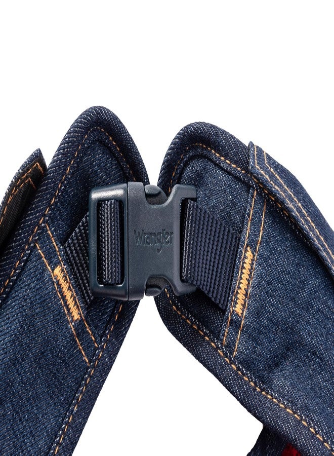 Wrangler Rope Denim Dog Harness Vest for Large Dogs (Dark Wash, XL) - Image 5