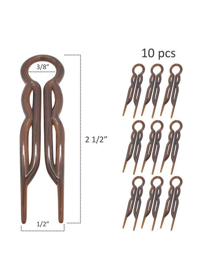 Good Hair Days Hair Pins - Plastic, U-shaped Magic Grip Hairpins, Strong Durable Pins For Fine, Thick & Long Hair, Hair Styling Accessories, Set of 20 (Black) - Image 2