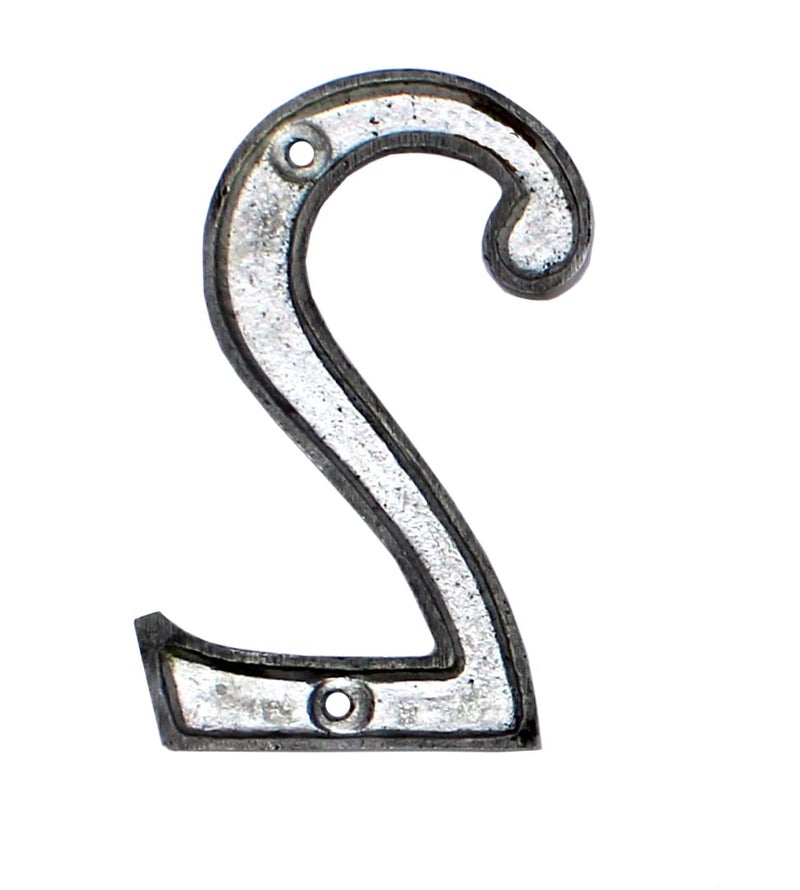 eSplanade 4" Aluminium House Hotel Door Number Plaque Numeric Numerical Digit 0-9 (2 (Two)) - Image 5