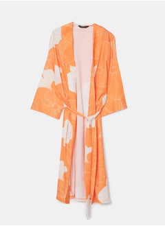 LC WAIKIKI Shawl Collar Floral Oversize Women's Kimono  - Image 5