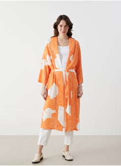 LC WAIKIKI Shawl Collar Floral Oversize Women's Kimono  - Image 1