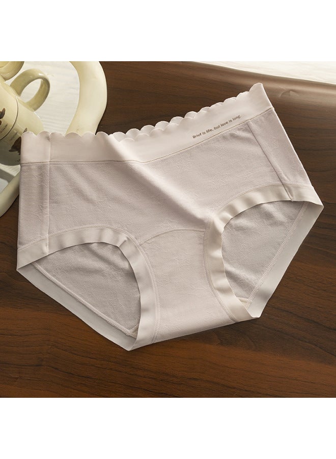 [independent Outfit] Pure Wind Seamless Mulberry Silk Girls' Underwear ~ 10a Antibacterial Lengthened Crotch Ladies Underwear