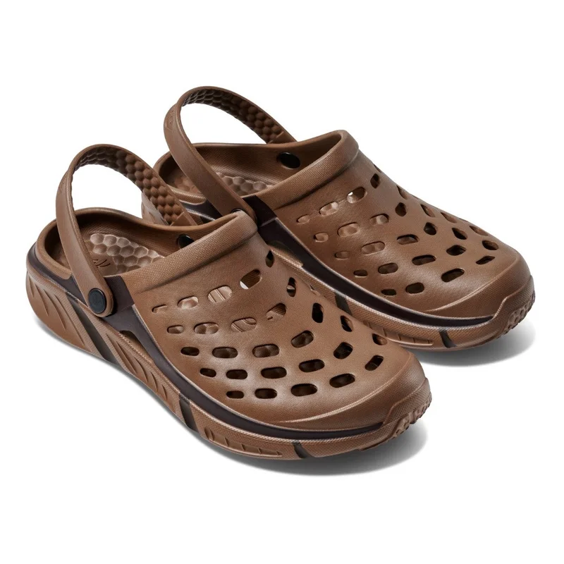 Joybees Color Block Chicory/Brown Trekking Clog for Men | Best Price UAE