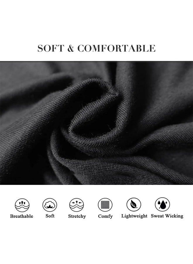 RESONIX Women’s Elastic Non-Slip Sports Headbands – 6-Pack Soft Stretch Hair Bands for Workout, Yoga, Fitness, Running & Daily Wear, Lightweight Sweat-Wicking Hairband for Women (Black/White/Light Grey, 22.5 cm × 5.7 cm) - Image 4