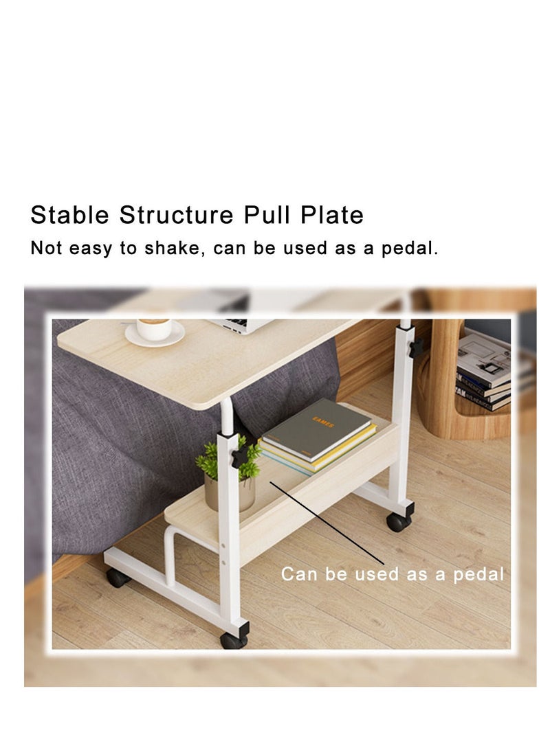زويهاو طاولة جانبية قابلة للتعديل للكمبيوتر المحمول بجانب السرير بيج - Image 3