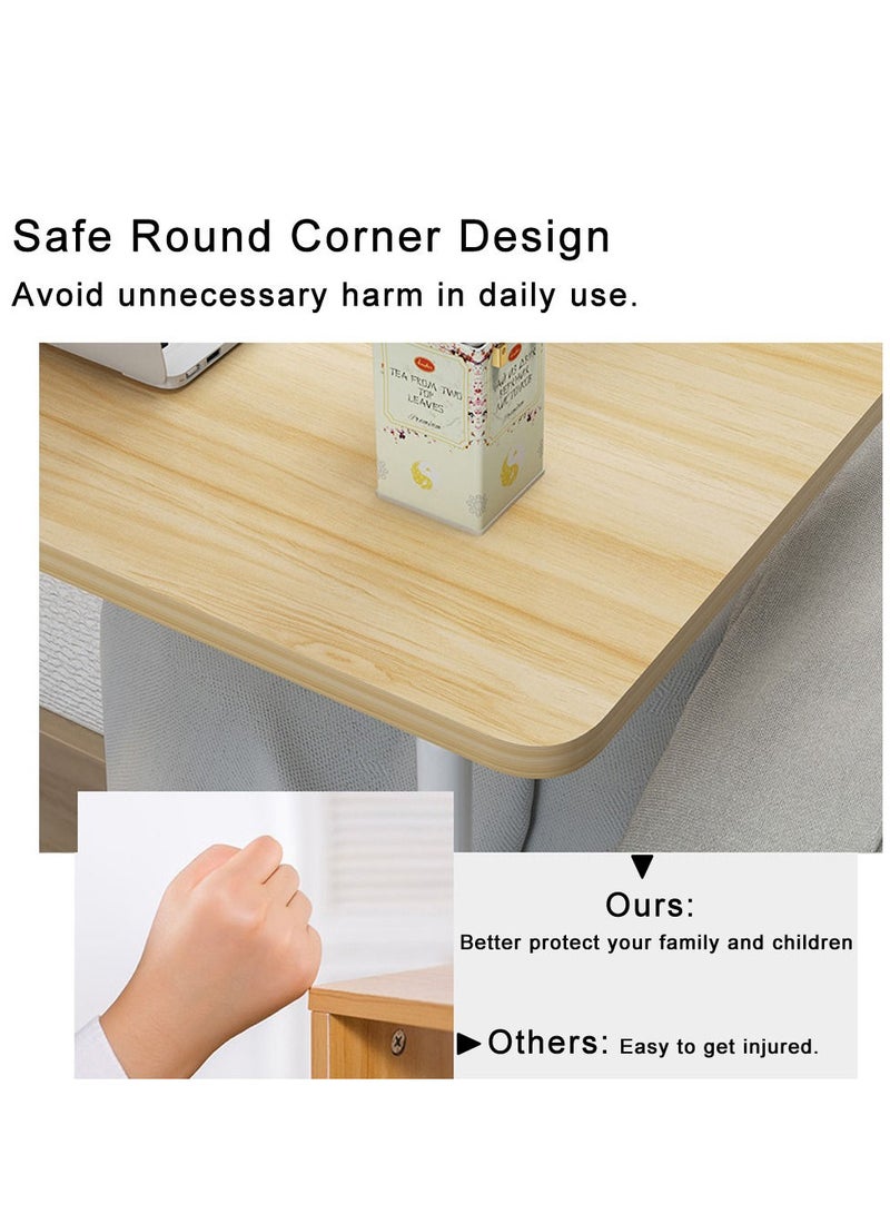 زويهاو طاولة جانبية قابلة للتعديل للكمبيوتر المحمول بجانب السرير بيج - Image 5