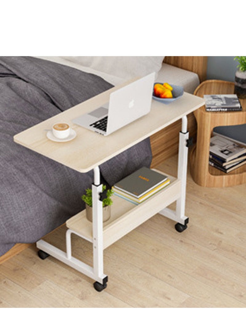 زويهاو طاولة جانبية قابلة للتعديل للكمبيوتر المحمول بجانب السرير بيج - Image 1