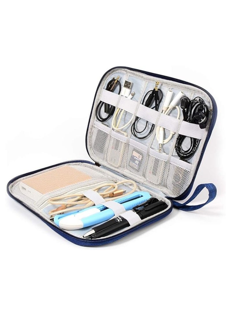 MORANO Travel Cable Organizer Bag, Electronic Accessories Storage, Portable Waterproof Double Layer Cable Organizer Bag - Image 4
