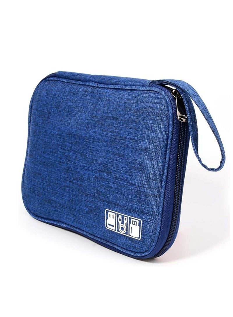 MORANO Travel Cable Organizer Bag, Electronic Accessories Storage, Portable Waterproof Double Layer Cable Organizer Bag - Image 3