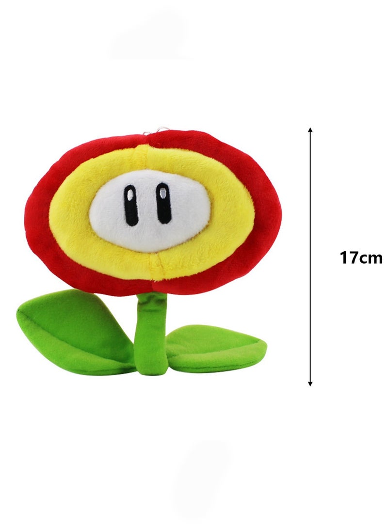 Super Mario Red Flame Flower Plush Doll Toy Children Cute Gift  - Image 2