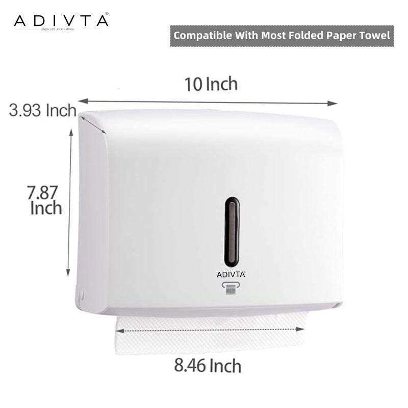 ADIVTA®، حامل ورق المرحاض المثبت على الحائط من ABS، موزع مناشف اليد، صندوق مناديل، حامل ورق المرحاض الأكريليكي. (2) - Image 2