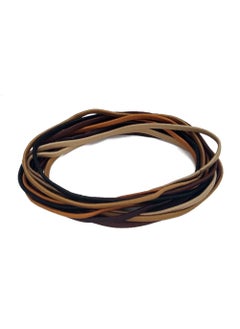 12 Extra Large Hair Ties for Dreadlocks and Thick Hair Long and Oversized Brown Assortment