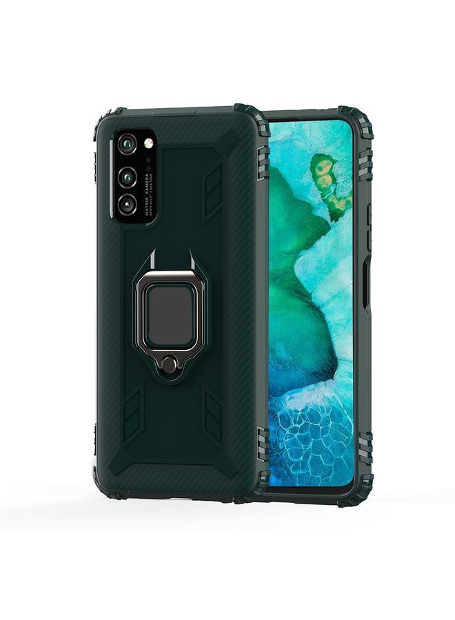 The Bros Phone Case For Huawei P40 Pro / P40 Pro+ Carbon Fiber Protective Phone Case with 360 Degree Rotating Ring Holder - Image 2