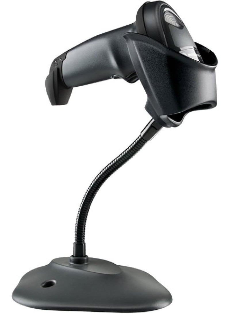 Zebra LI2208-SR7U2100SGW LI2208-SR Handheld Scanner in Black (with Stand) USB Kit: LI2208-SR00007ZZWW Scanner, CBA-U21-S07ZAR Shielded USB Cable, 20-61022-04R Stand Kit, LI2208-SR in Black with Stand, - Image 2