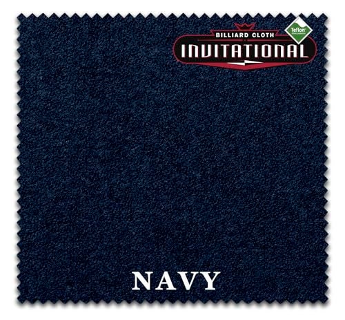 Billiard City Championship Invitational Teflon Billiard Pool Table Felt Cloth wSpots PreCut Rails Authorized Dealer Navy Blue 8 ft - Image 1