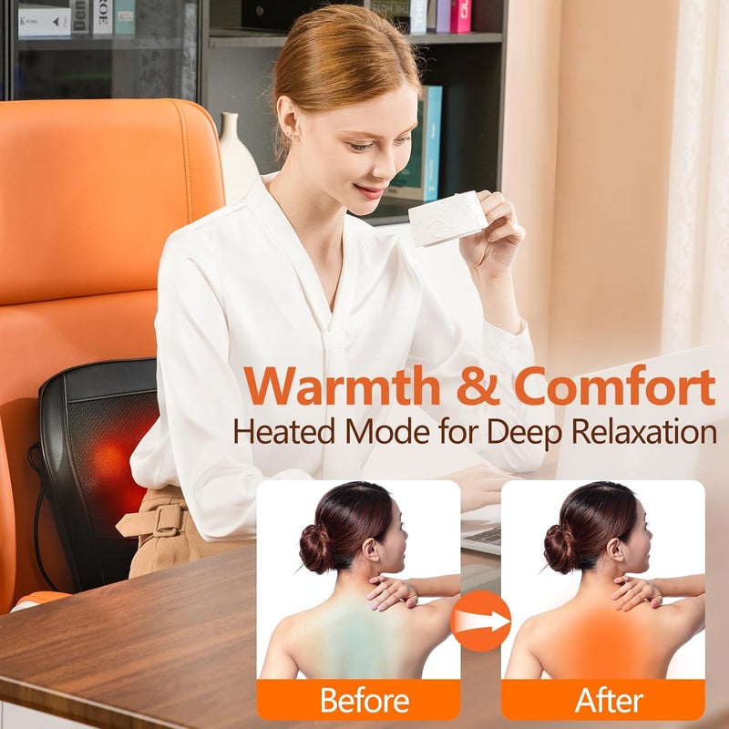 Neck and Back Massager with Heat - Shiatsu Shoulder Massager for Pain Relief - Image 5