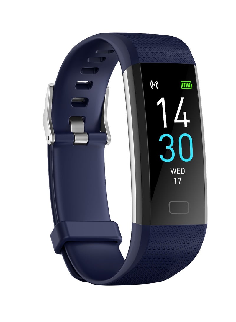 Fitness Tracker Smart Watch with IP68 Waterproof: Step Counter, Calorie/Heart Rate Monitor, Sleep Tracker & Stopwatch Blue - Image 1