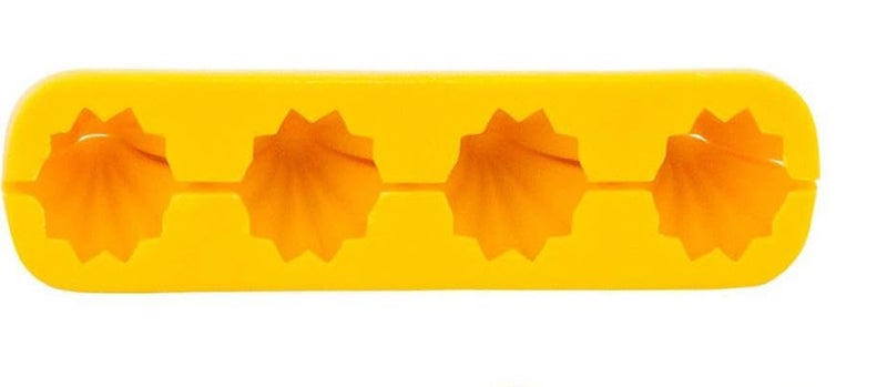 Tosaa Ganpati Plastic Modak Prasad and Chocolate Mould/Sancha 4 Cavity, 13 X 4 X 3 cm - Image 1