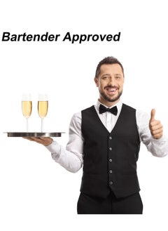 Y&D Waiter Corkscrew Heavy Duty Chrome Drink Opener with Foil Cutter Professional 2 Pack Key for Bartenders and Black Bottle  - Image 2