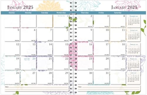 House of Doolittle 2025 Calendar Planner, Monthly, Whimsical Floral, 8.5 x 11 Inches, January - December (HOD29197-25) - Image 1