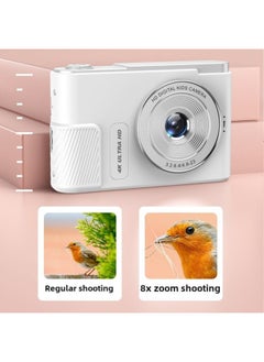 Generic Brand High-definition Selfieable Student Ccd Retro Digital Camera Front And Rear Dual Camera Portable Small Campus Card Machine-Body Color:Girly Pink 4400W Front And Rear Camera + Filter-package 1  - Image 4