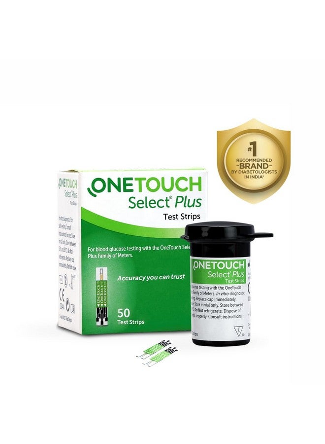 ONETOUCH OneTouch Select Plus Test Strips | Pack of 50 Strips | Blood Sugar Test Machine Testing Strips | Global Iconic Brand | For use with OneTouch Select Plus Simple Glucometer - Image 1