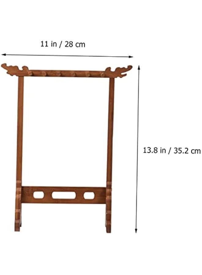 Necklace Hanger Stand 1pc Brush Hanger Vintage Student Use Suite Wooden Multi Hanger  - Image 2